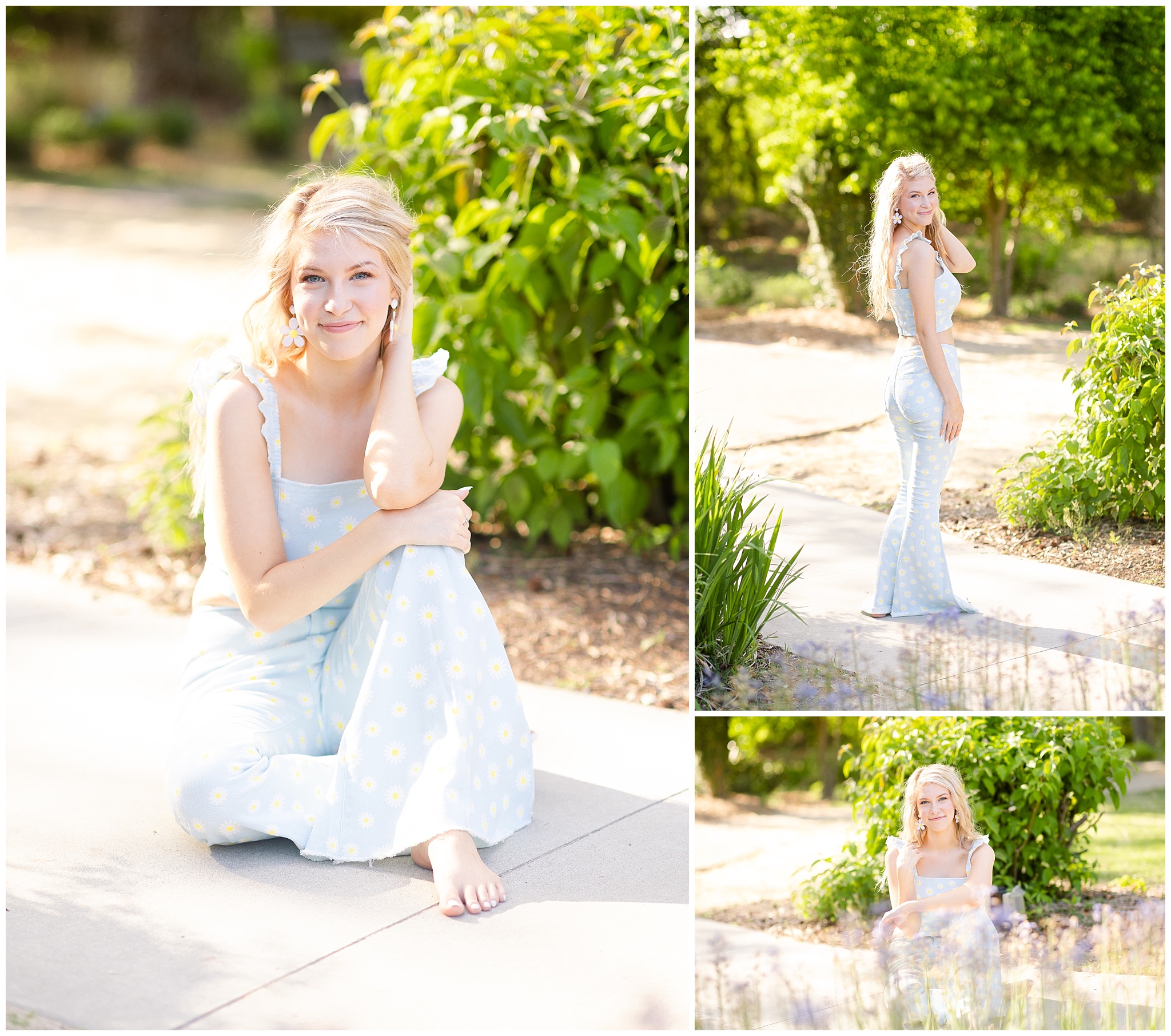 Senior session at the Wilson Botanical Gardens with Casey W. Childers Photography.
