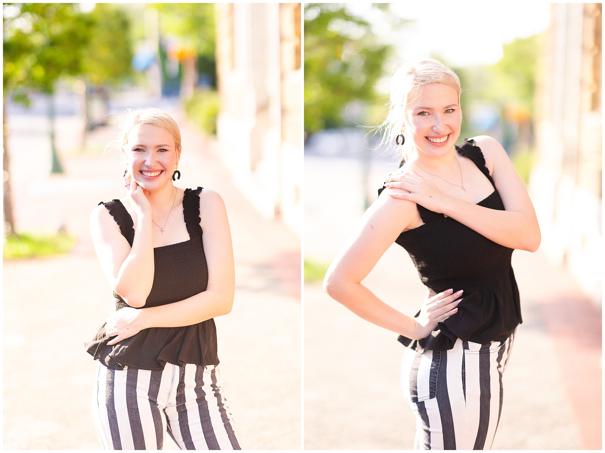 Senior session in Historic Downtown Wilson with Casey W. Childers Photography.