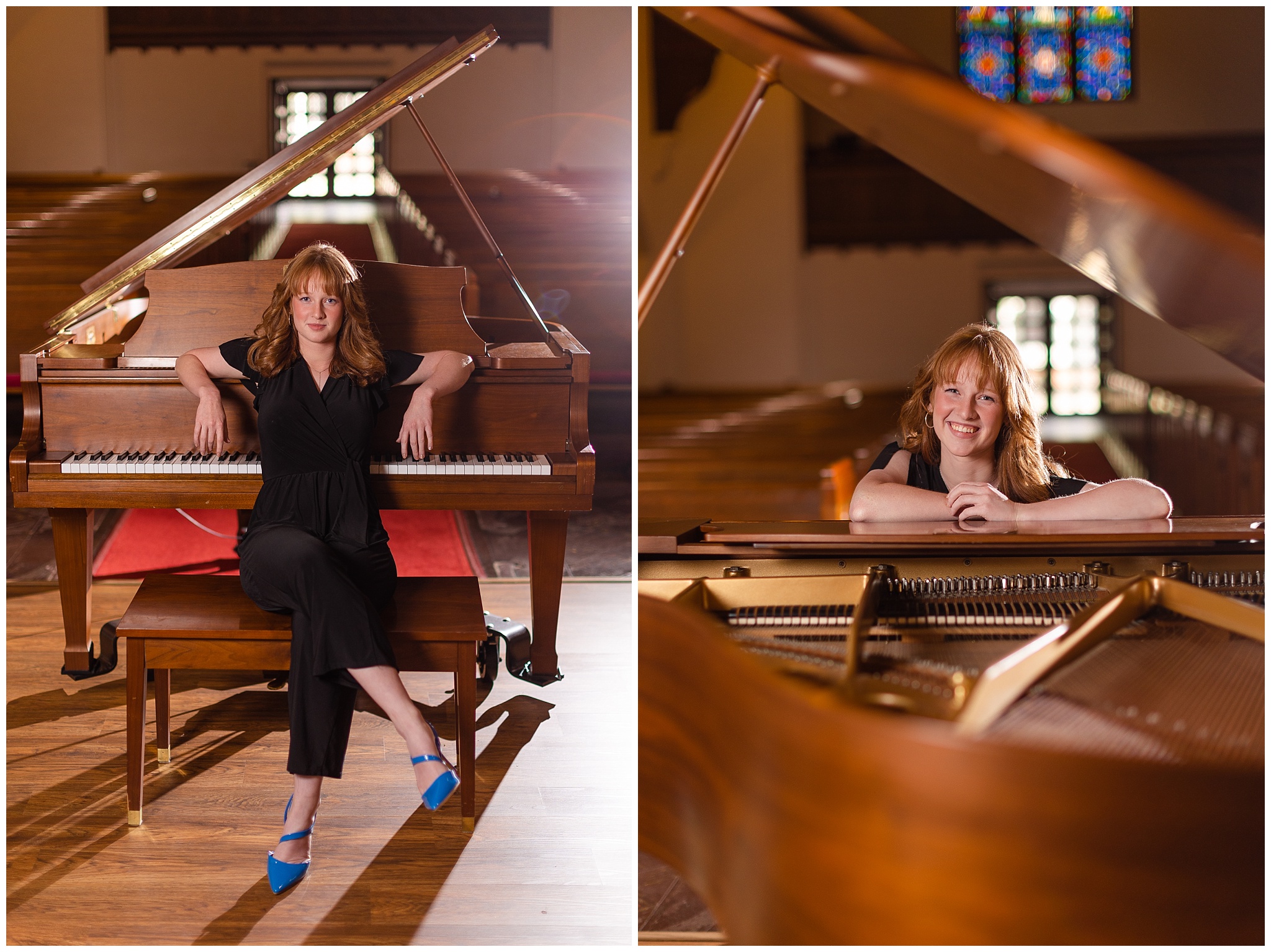 piano senior session with Casey W. Childers Photography