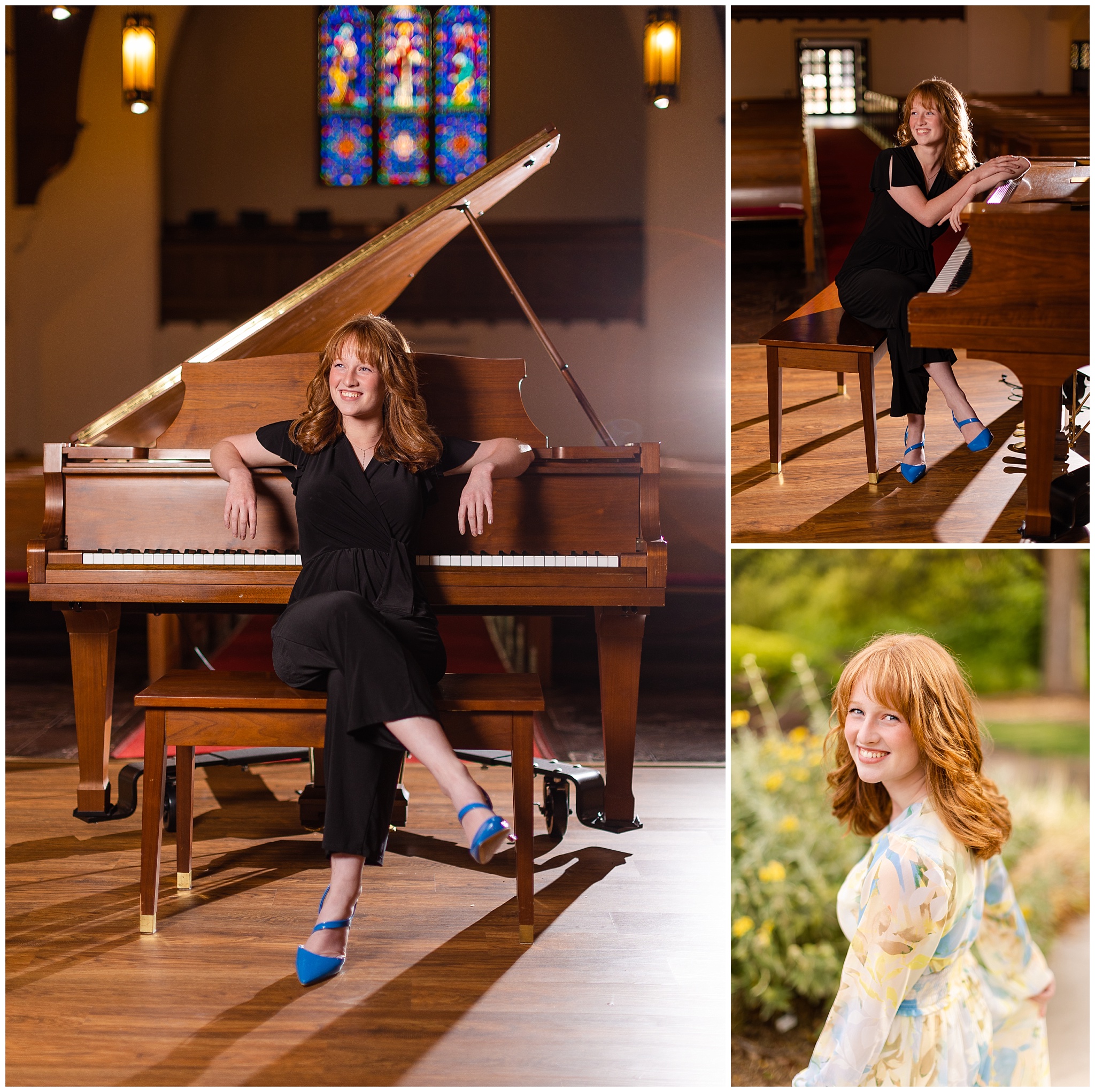 piano senior session with Casey W. Childers Photography