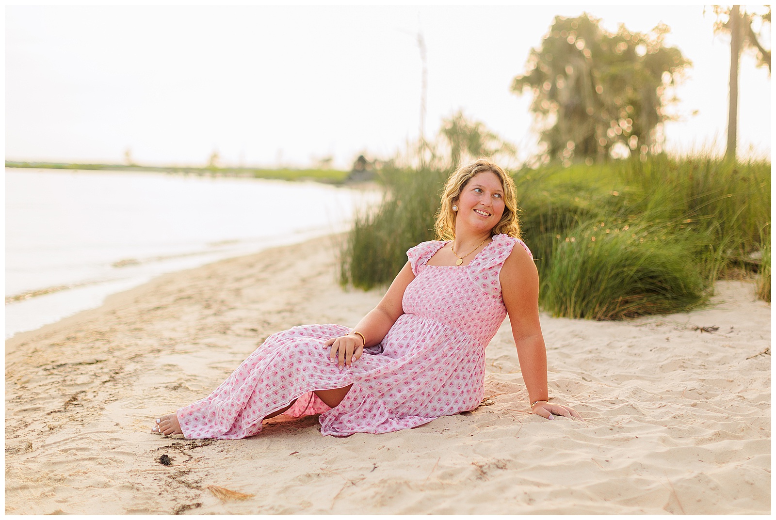 Senior session on beach