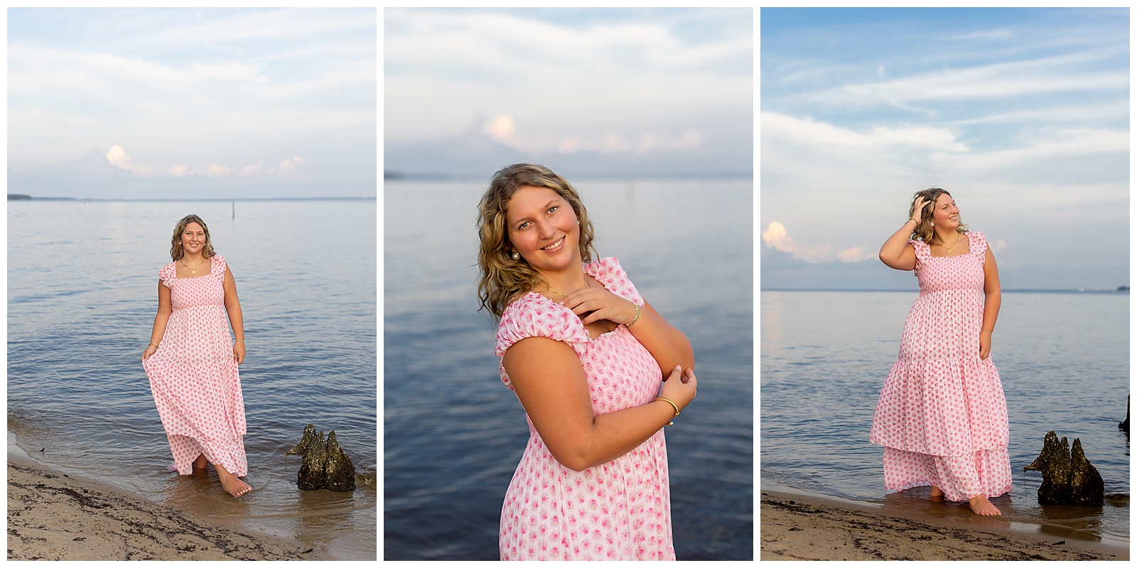 Senior session on beach