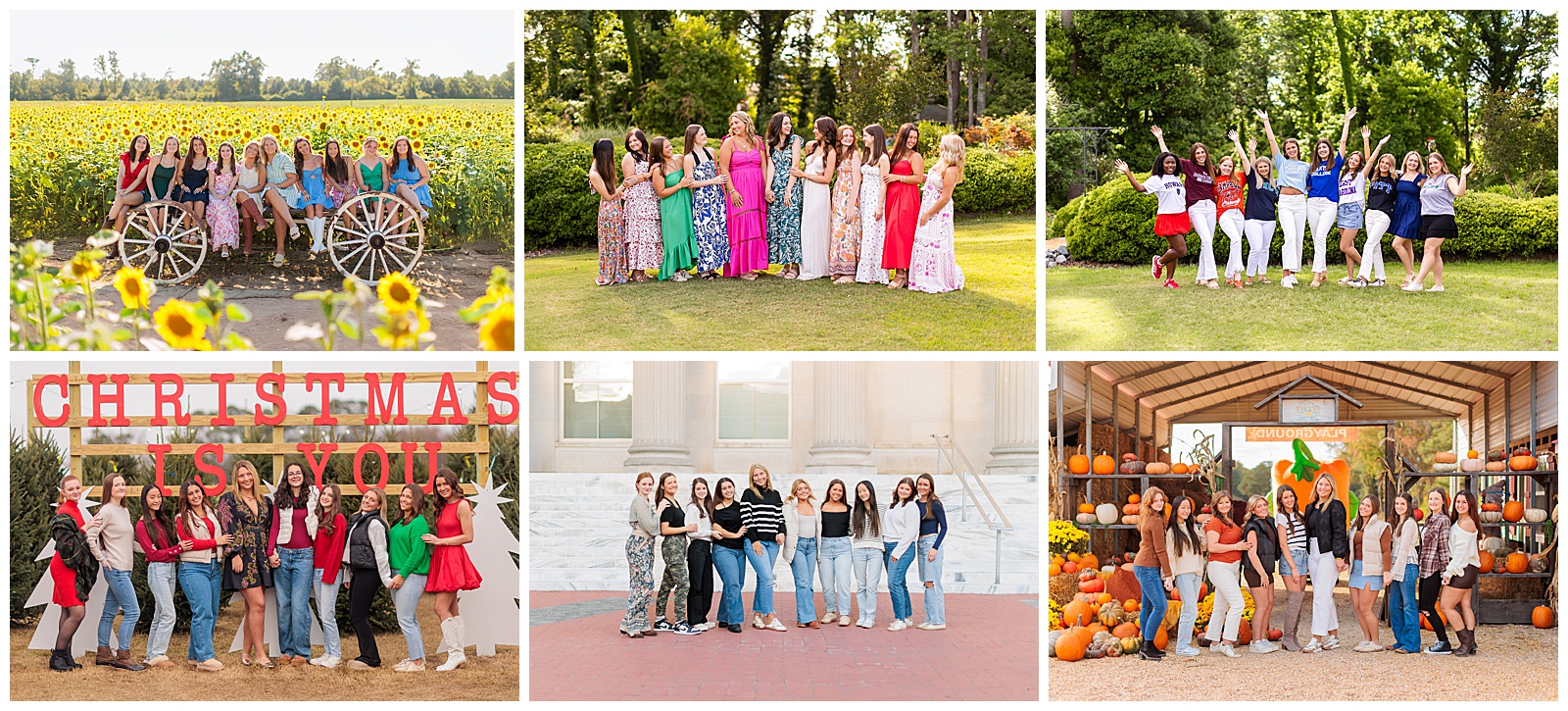 high school seniors in a group photo