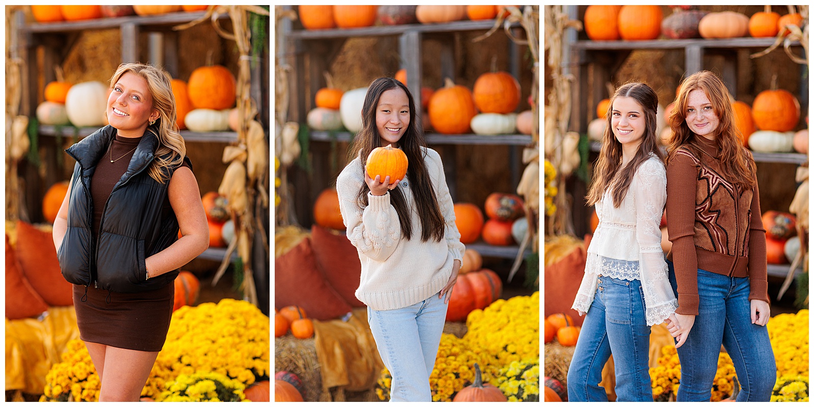 girl holding a pumpking
